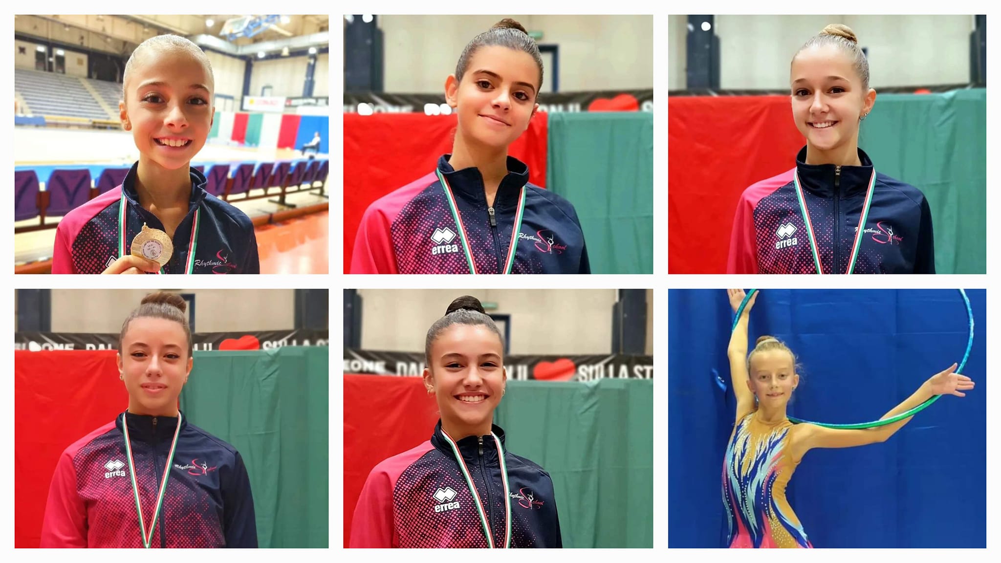 Poker di medaglie d’oro per la Rhythmic School nel regionale di Ritmica.